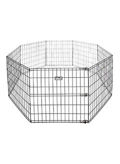 Nutra Pet Powder Coated Lightweight Exercise Pen Black 30inch 
