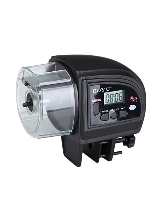 BOYU Fish Automatic Feeder Black/Clear
