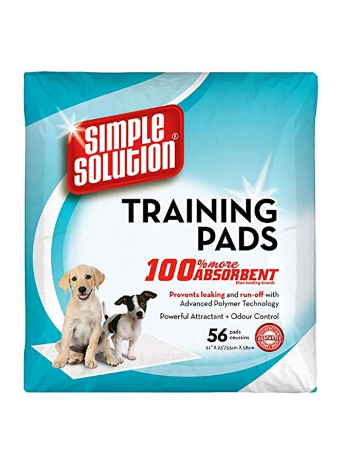 Simple Solution Pack Of 56 Puppy Training Pads Blue/Red/Beige - Image 1