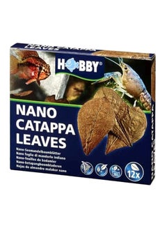 Hobby 12-Piece Nano Catappa Leaves Brown 