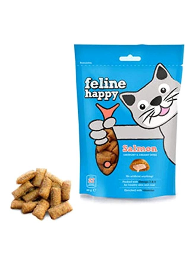 M&C - Feline Happy Salmon Treat Brown 60grams - Image 1