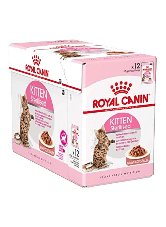 ROYAL CANIN Kitten Sterilised Wet Food Brown 1.02kg - Image 1