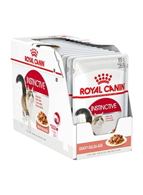 Pack Of 12 Instinctive Cat Wet Food Brown 85grams
