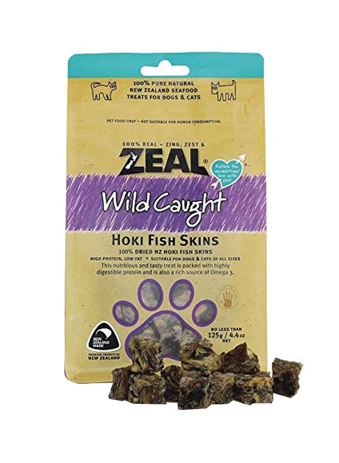 زيل طعام من جلد سمك الهوكي بني 125جرام