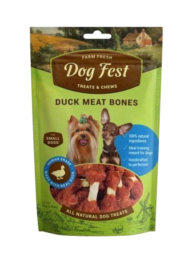 دوج فست عظام بلحم البط البني/الأبيض 55جرام