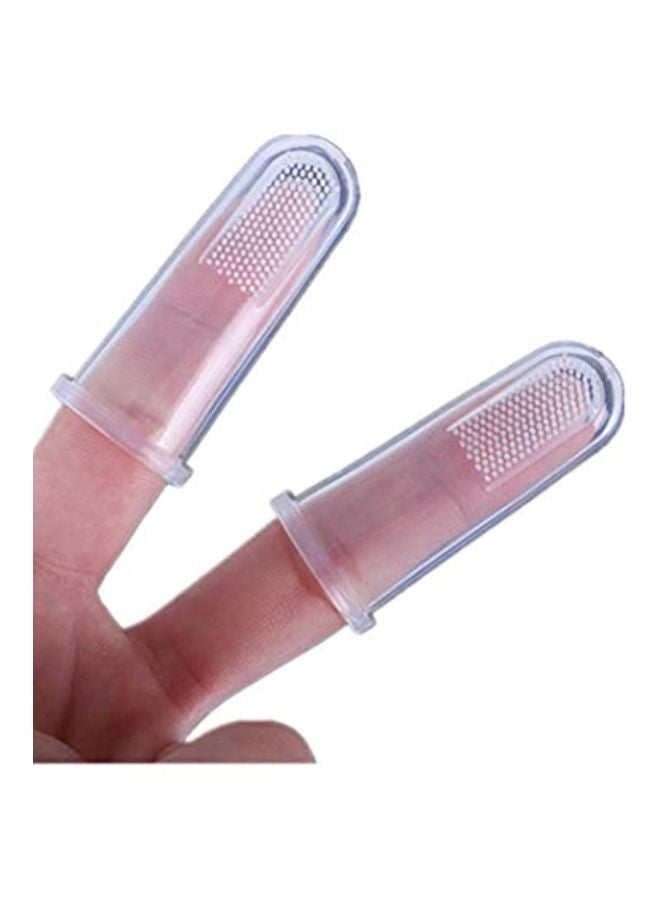 Pet Brands - 2-Piece Finger Toothbrush Clear - Image 1