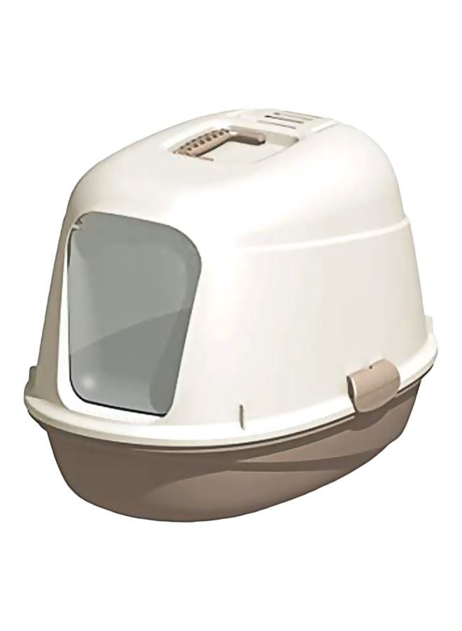 MP Bergamo - Toilet Litter Box For Cats Grey/White - Image 1