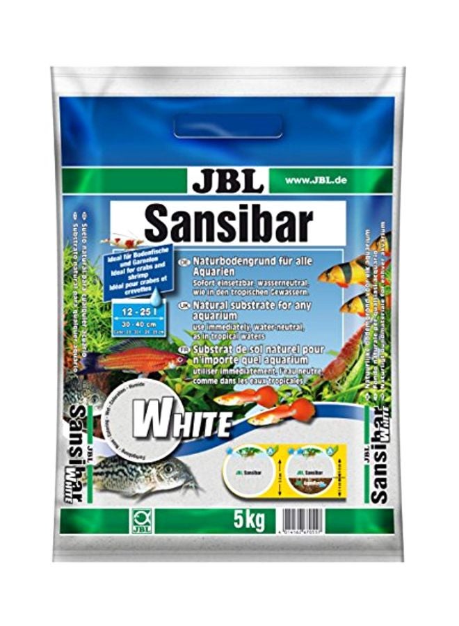 JBL Sansibar Natural Substrate For Freshwater And Saltwater Aquariums White 5kg - Image 1