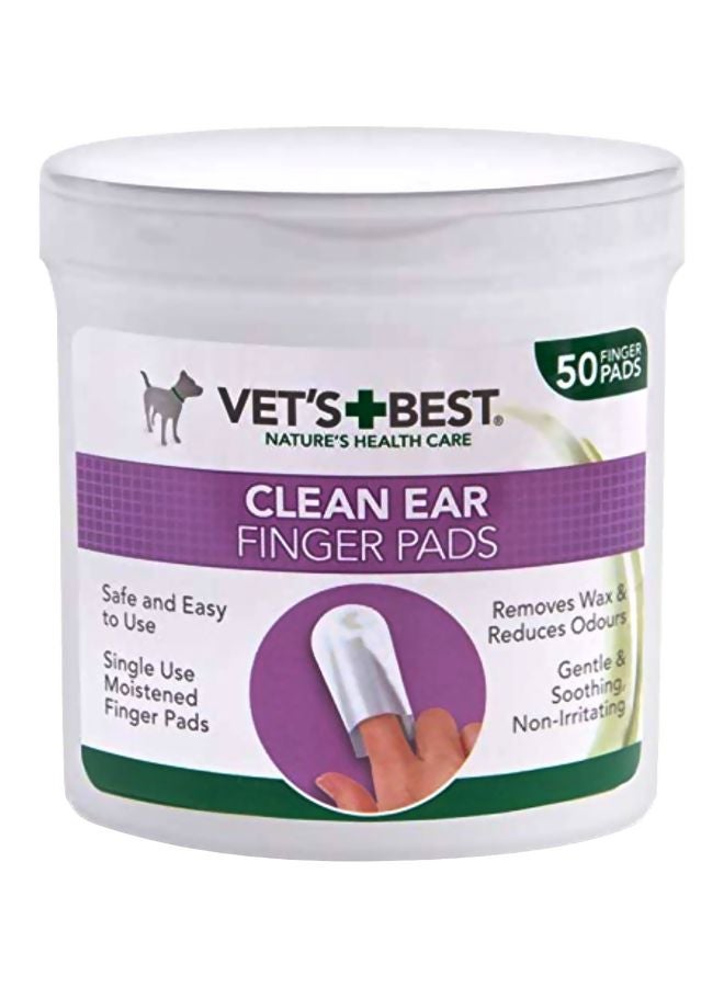 Vet's Best 50-Piece Ear Finger Pads White  - Image 1
