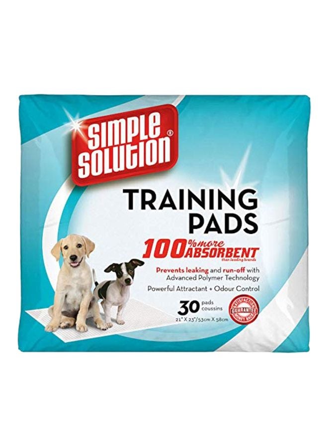 Simple Solution 30-Piece Puppy Training Pads White