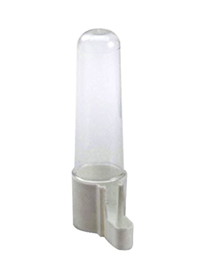 Duvo Bird Water Feeder Bottle With Clip White/Clear 100ml 