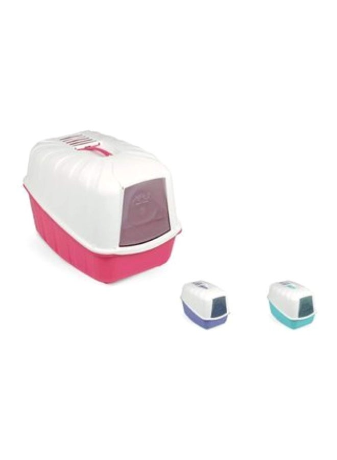 MPS2 Replaceable Carbon Filter Litter Box White/Green  - Image 2