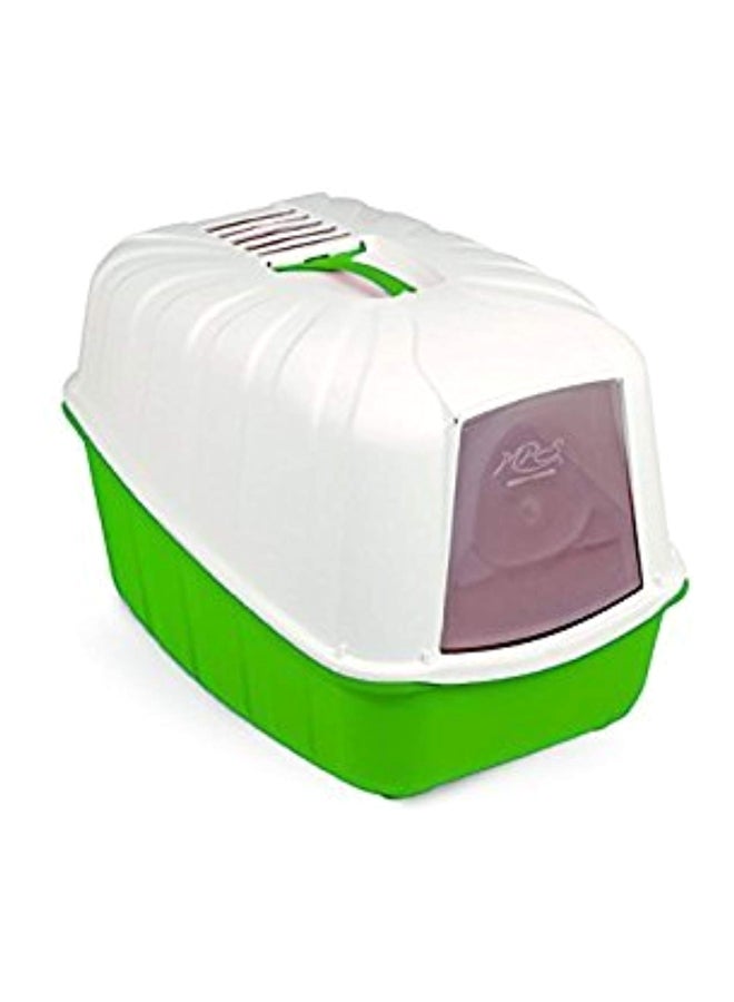 MPS2 Replaceable Carbon Filter Litter Box White/Green  - Image 3
