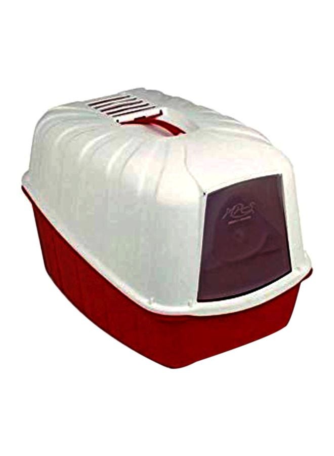 MPS2 Komoda Cat Toilet Litter Box White/Red 