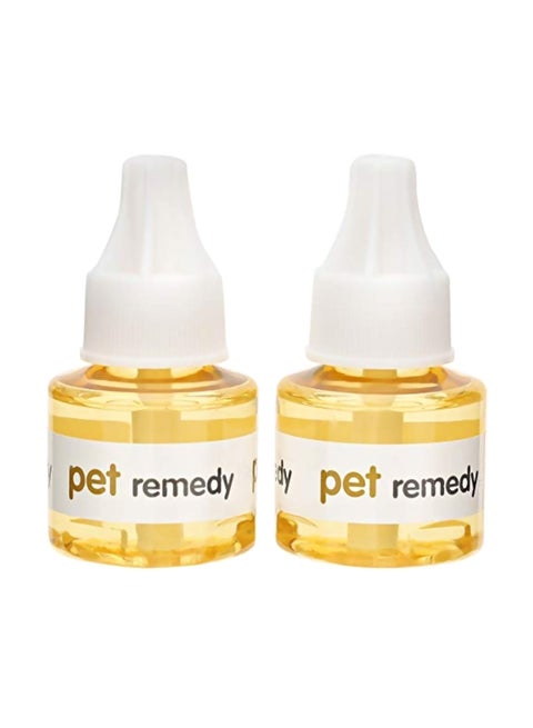 2-Piece Natural De-Stress And Calming Refill Bottles Yellow