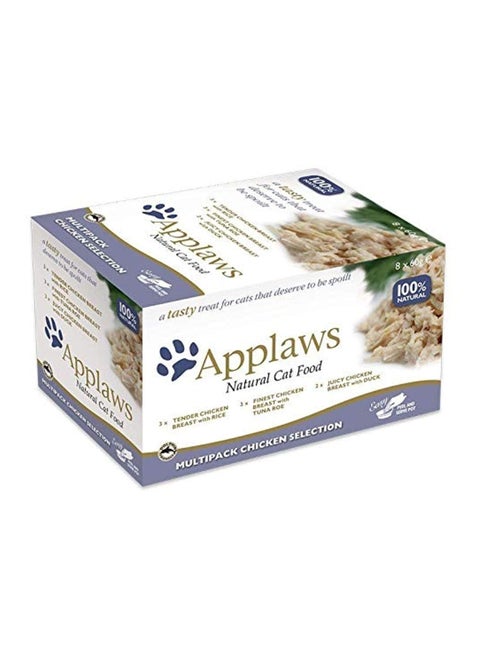 Pack Of 8 Natural Cat Food 480grams