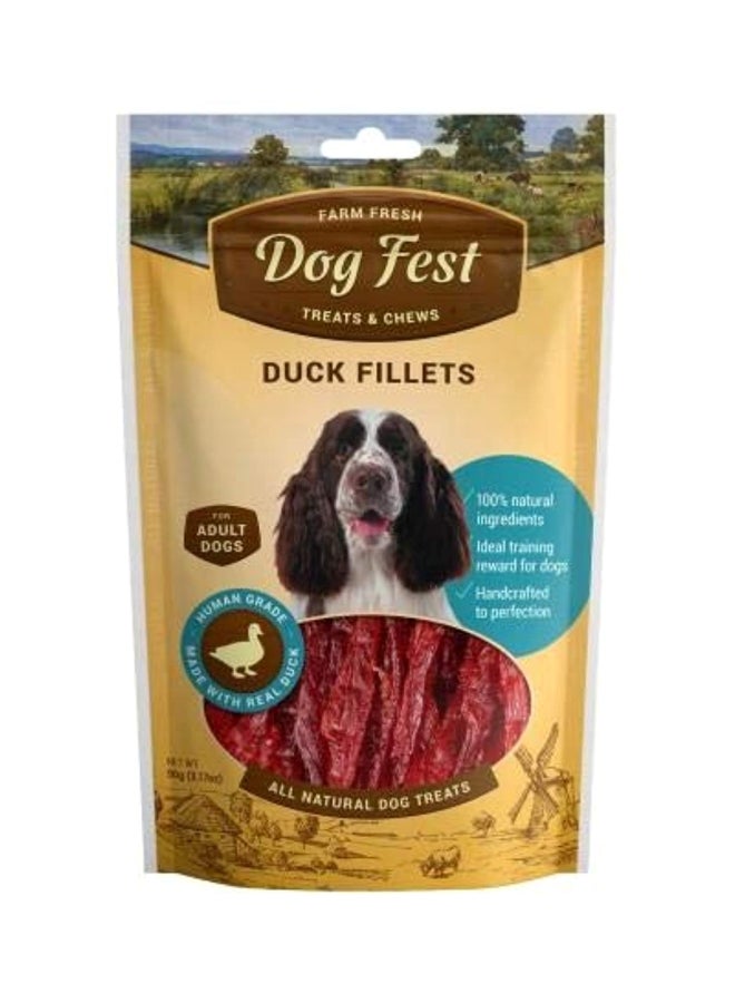 Dog Fest Duck Fillets For Adult Dogs Treat 92grams 