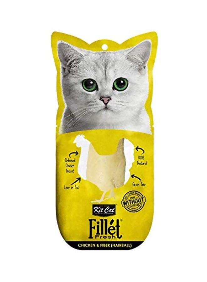 كيت كات طعام قطط فيليه فريش من الدجاج والألياف