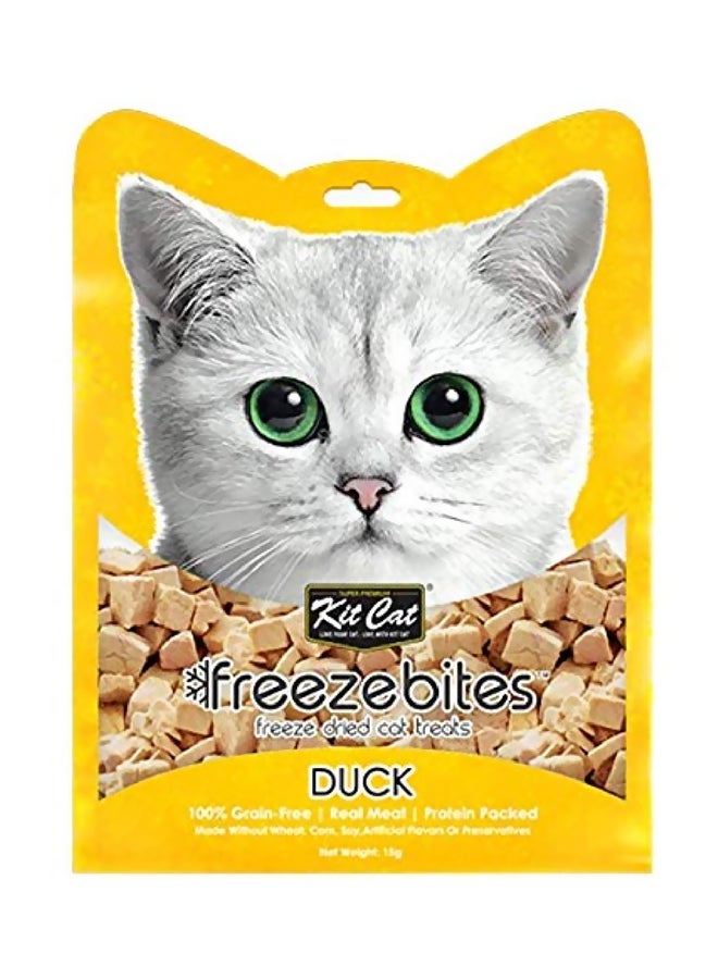 Kit Cat Freezebites Dried Duck Treat 15grams