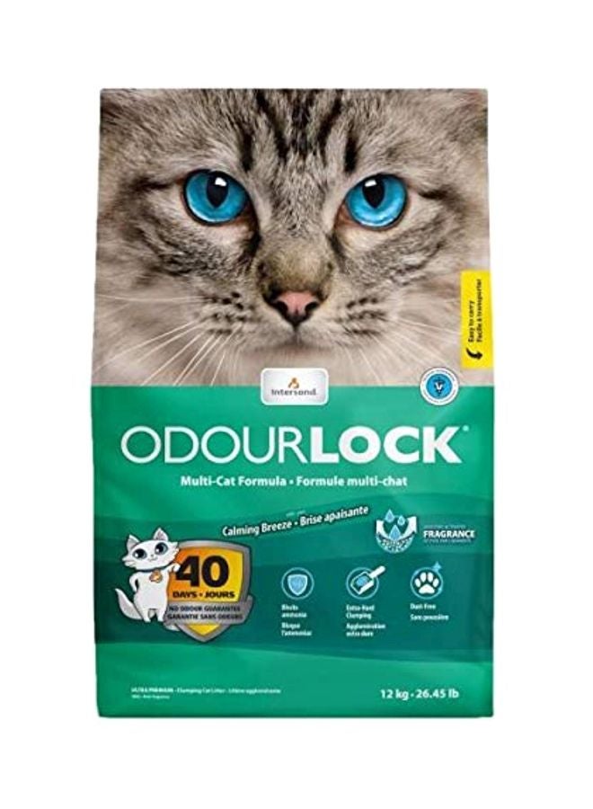 أودور لوك طعام بتركيبة متعددة للقطط برائحة النسيم المهدئ 12كيلوجرام