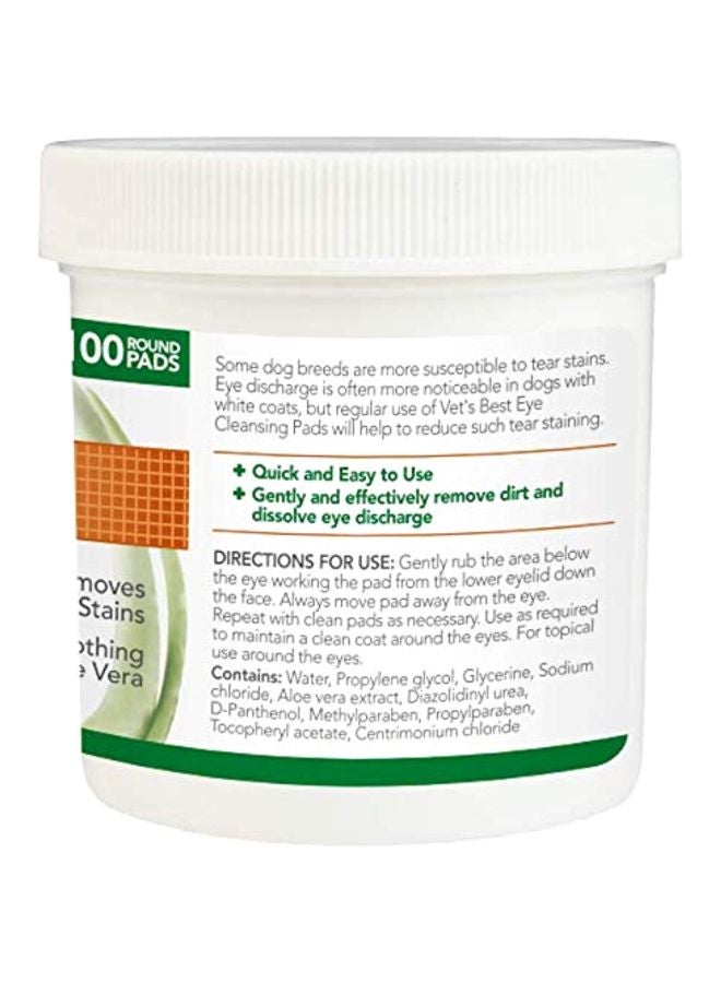 Vet's Best 100-Piece Clean Eye Round Pads  - Image 2