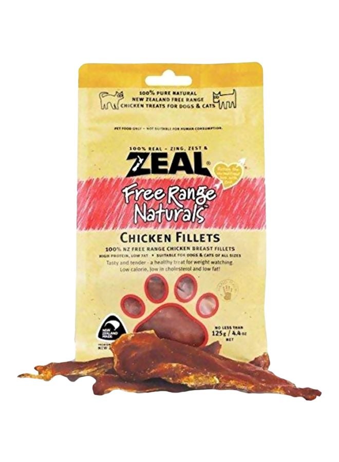 zeal Dried Chicken Breast Flavour Treats 125grams