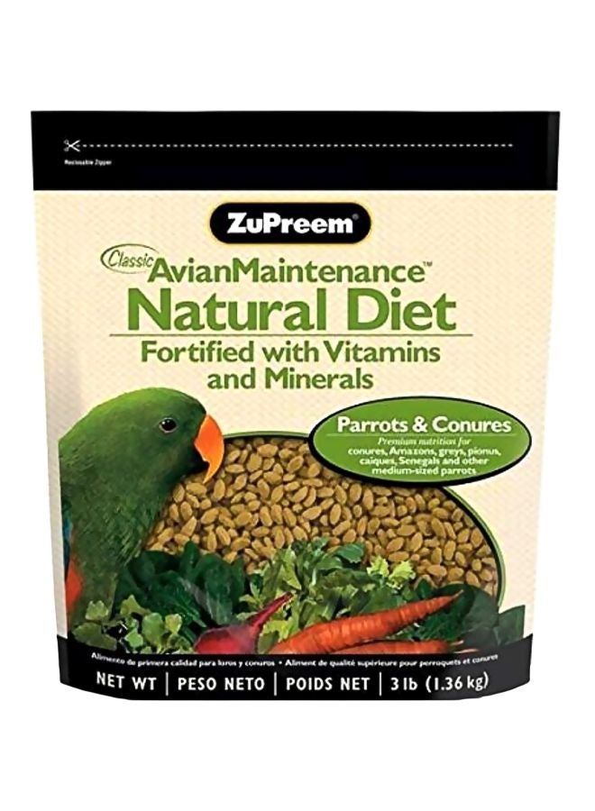 Natural Avian Diet For Parrots And Conures 1.36kg - v1560424839/N26721062A_1