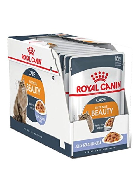 Pack of 12 Intense Beauty Wet Food Multicolour 85grams