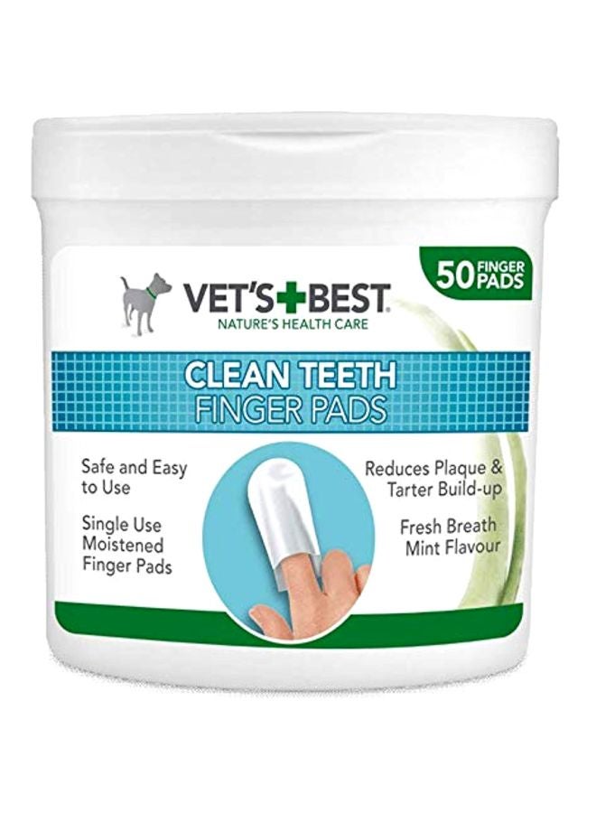 vest+best 50-Piece Clean Teeth Finger Pads