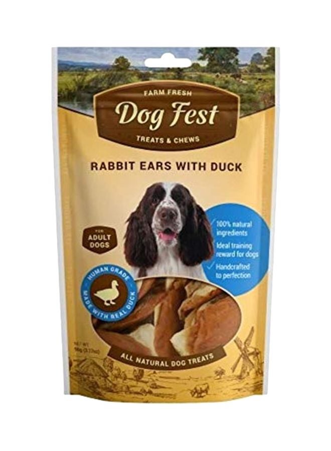 Rabbit Ears With Duck Dog Treat 90grams