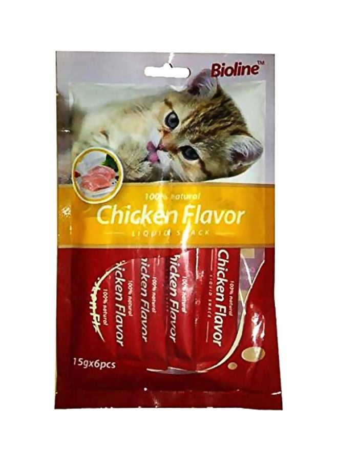 Bioline Liquid Snack Chicken Flavor 6x15grams