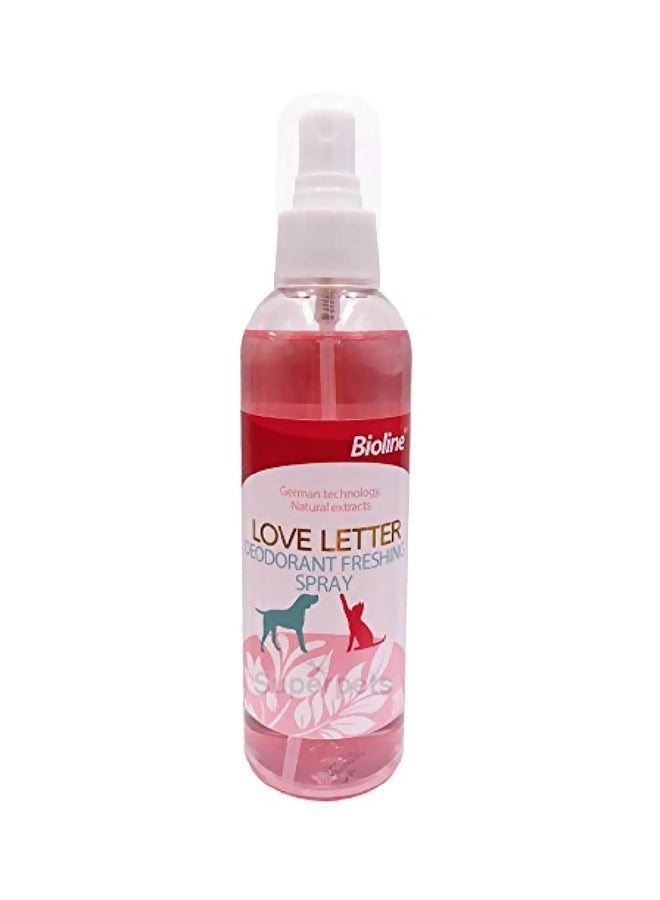 Bioline Love Letter Deodorant Freshing Spray Multicolour 207ml 
