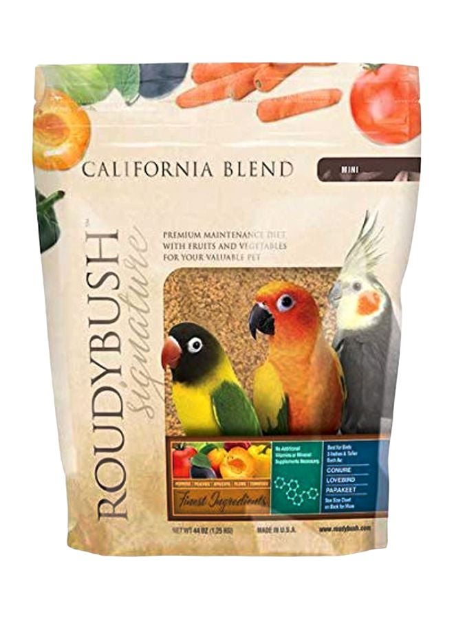 ROUDYBUSH California Blend Mini Birds Dry Food 1.25kg 