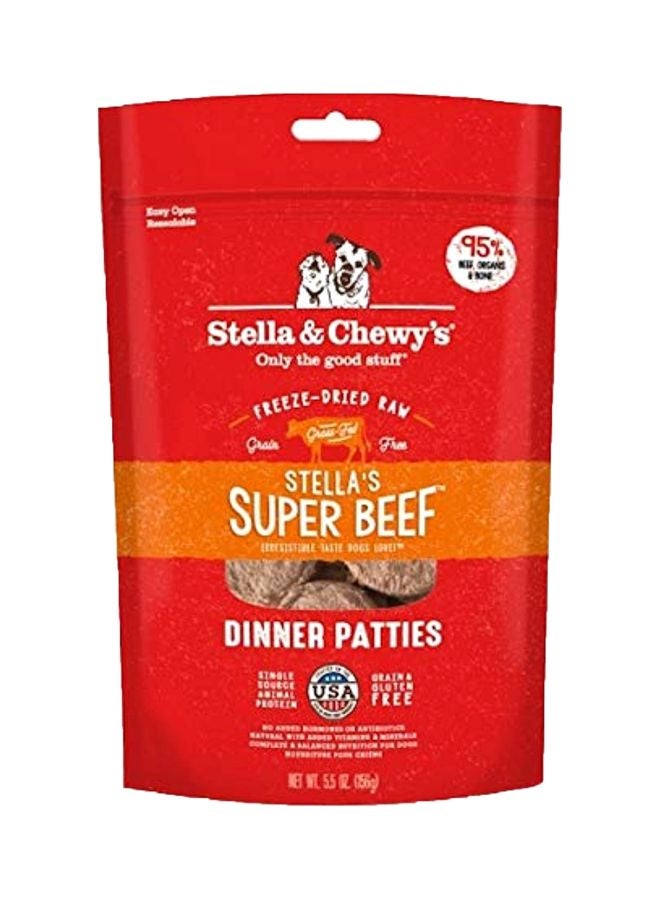 Stella & Chewys Stella’s Super Beef Freeze-Dried Raw Dinner Patties 