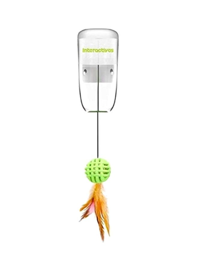 afp Interactive Treat Dispenser Toy White/Green/Orange - Image 1