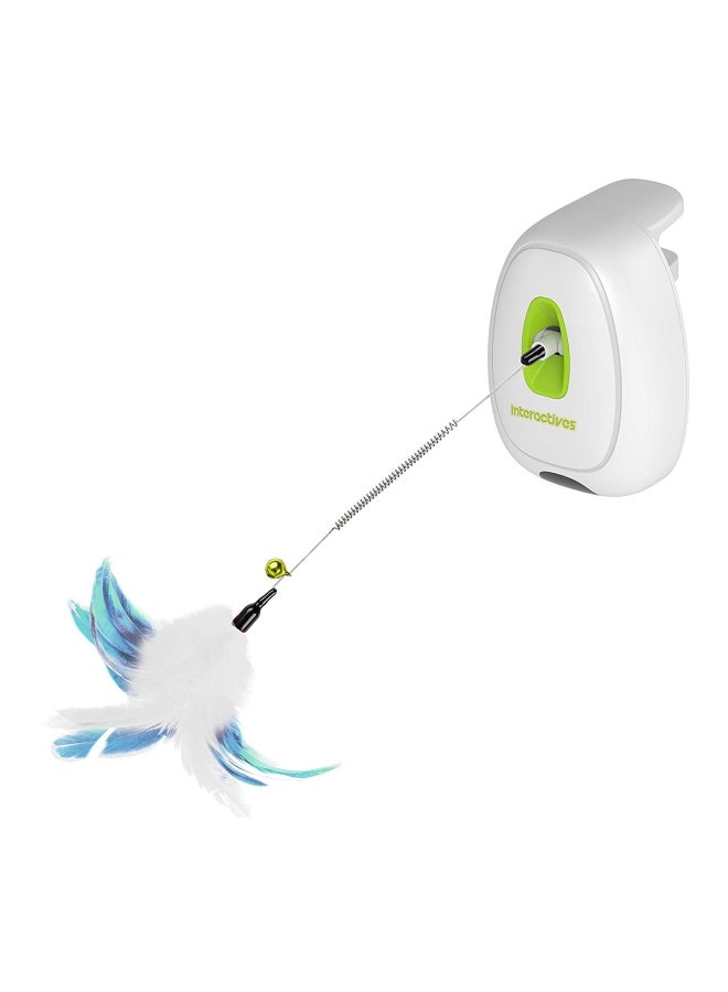 afp Jumping Wand Cat Toy White/Green/Blue