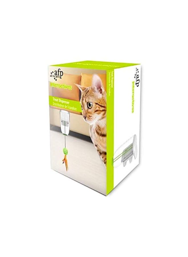 afp Interactive Treat Dispenser Toy White/Green/Orange - Image 2