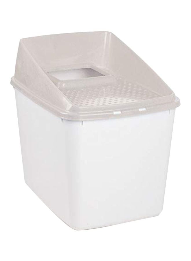 afp No Mess Litter Box - Sand White