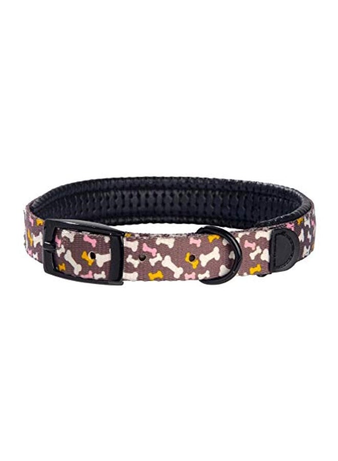 Bobby Printed Dog Collar Purple/White/Pink
