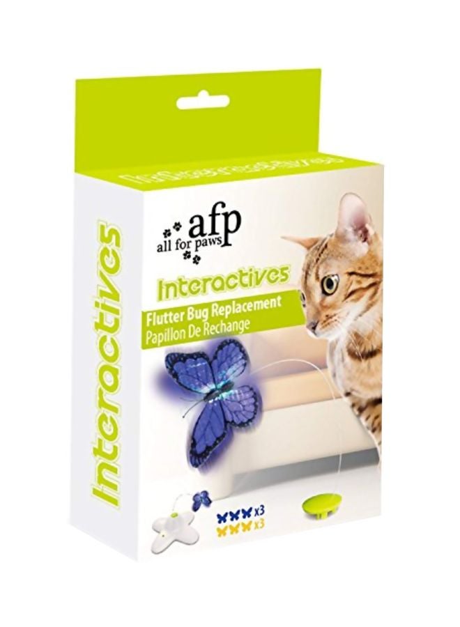 afp Pack Of 6 Re-Fill For Flutter Bug Toy Blue/Black/Yellow