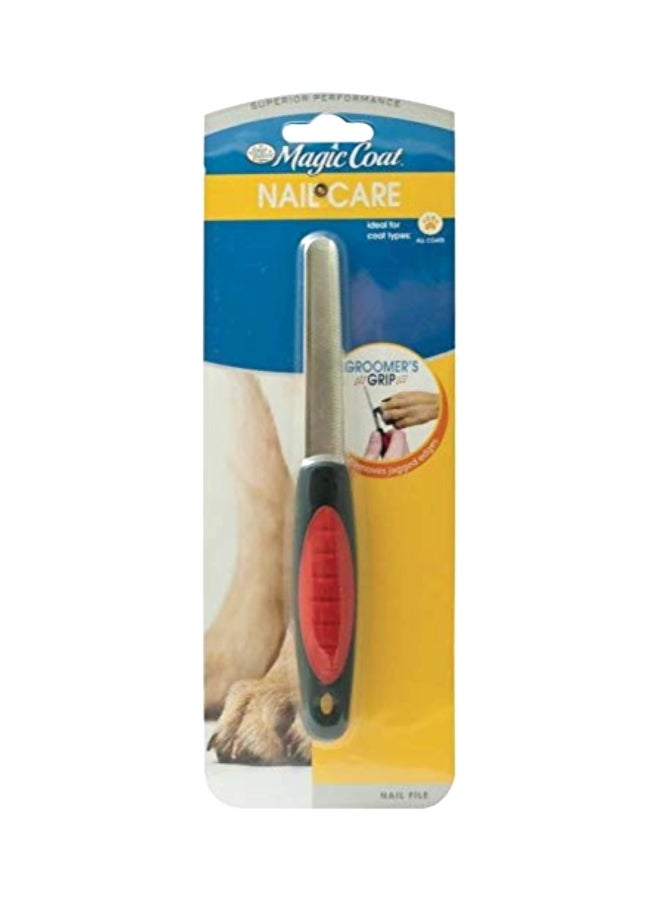 فور باوز مبرد أظافر للحيوانات الأليفة ماجيك كوت فضي / أسود / أحمر