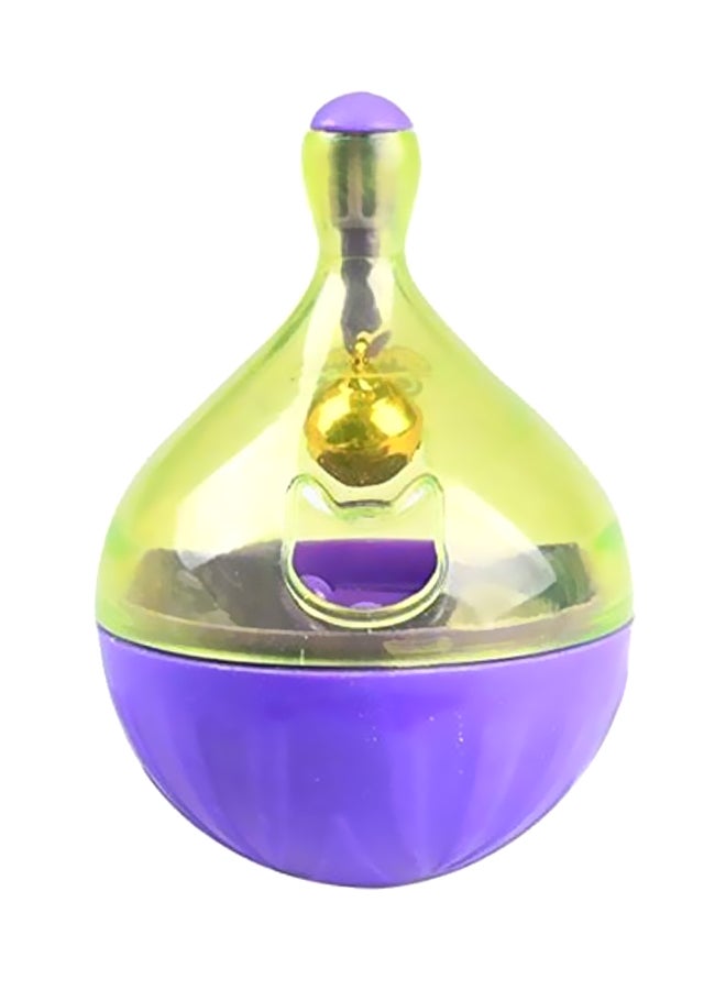 موزع طعام بتصميم بلبل دوار أرجواني / أصفر - Image 1