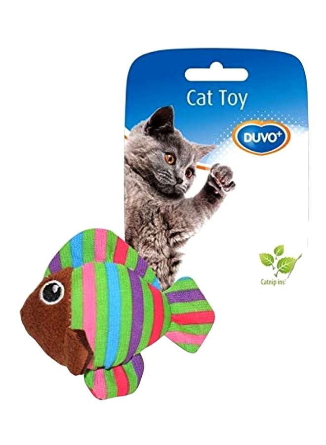 Fish Shaped Toy Brown/Green/Pink