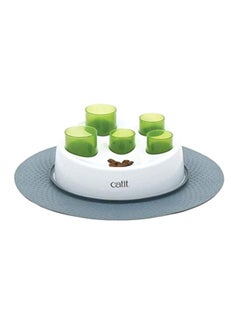 Catit Active Play And Food Dispensor White/Green  - Image 1