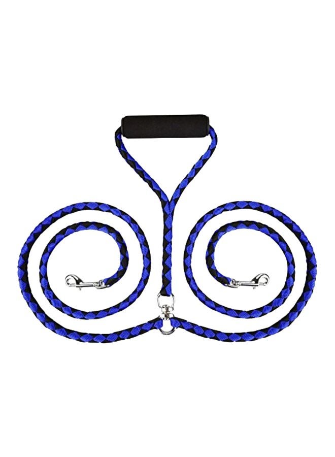 مقود مزدوج لكلبين الأسود / الأزرق - Image 1