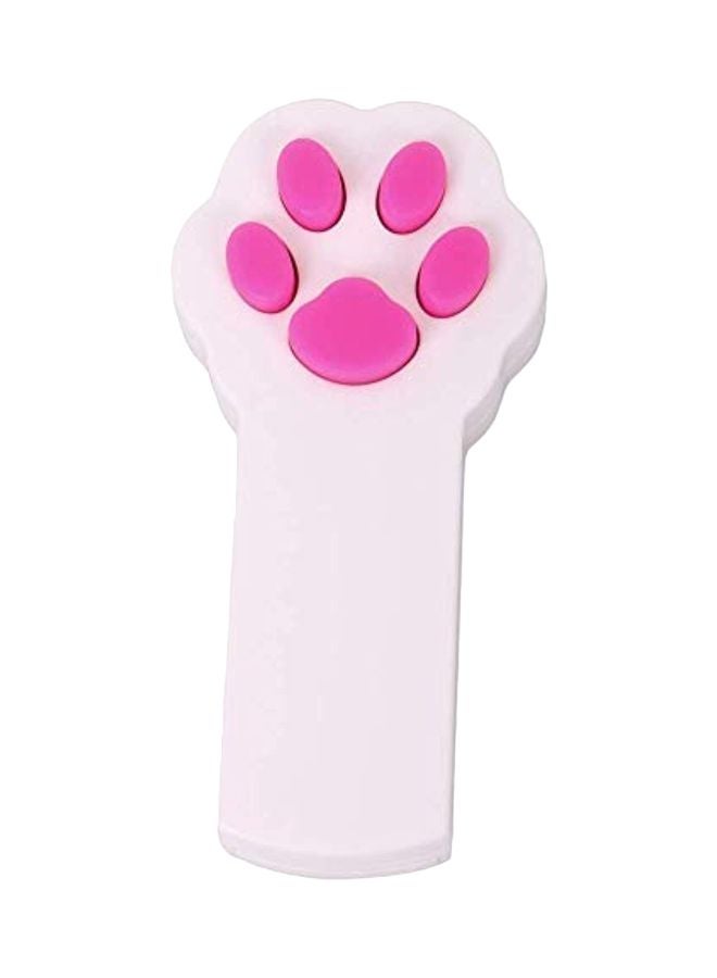 LEHSGY Paw Style Interactive Infrared Light Pointer Toy White/Pink  - Image 1
