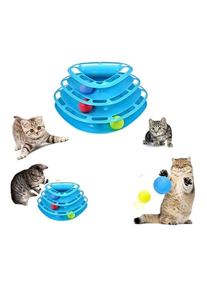 Interactive Three Levers Tower Of Tracks Blue - Image 2