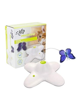 Interactive Flutter Bug Cat Toy White/Blue/Green - v1560425468/N26724568A_1