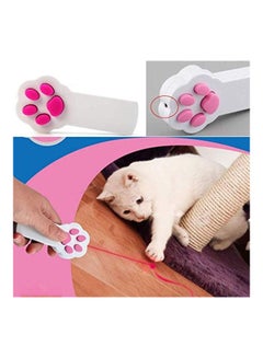 LEHSGY Paw Style Interactive Infrared Light Pointer Toy White/Pink  - Image 2