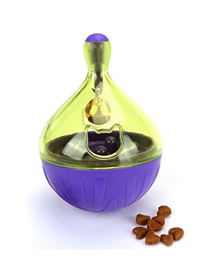 موزع طعام بتصميم بلبل دوار أرجواني / أصفر - Image 4